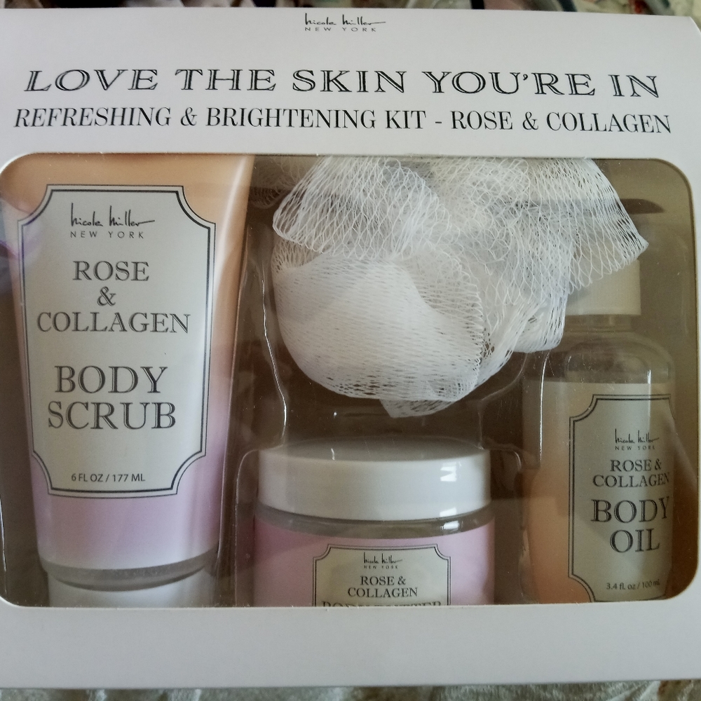 New Nicole Miller love the skin you're in Rose and collagen